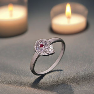 แหวนเงินสไตล์ทไวไลท์สำหรับเป็นของขวัญในโอกาสต่างๆสำหรับผู้หญิง - Product Image 1