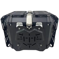 Nouveau style 45L/55L/65L Valise pliable blindée pour moto en aluminium, coffre à bagages pour moto, boîte supérieure, boîte arrière pour moto