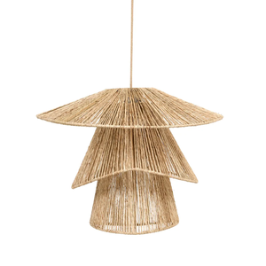 Modern Minimalist Handmade Jute Pendant Light Eco-Friendly Lightweight Hanging Chandelier for Nordic & Japandi Living Room - Product Image 1