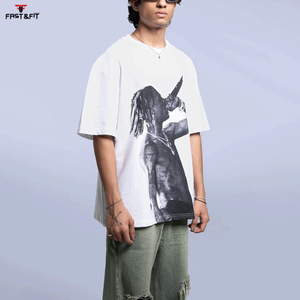 T-shirt en coton 100% de haute qualité, fabriqué par des professionnels, avec logo personnalisé imprimé, t-shirt en coton uni pour hommes, été - Product Image 3