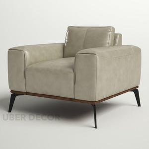 Calmora Mid-Century Modern Japandi Accent Chaise Lounge Silla personalizable para sala de estar o salón - Product Image 6