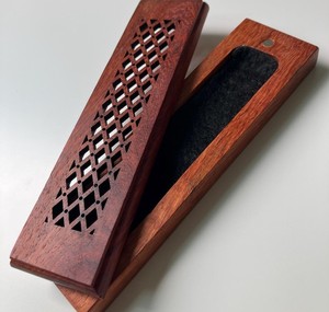 Brûleur d'encens en bois pour la décoration intérieure, brûleur de Bakhoor arabe de luxe en métal et bois, porte-encens parfumé - Product Image 1