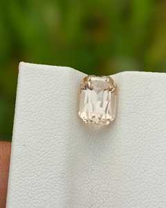 Topacio Natural Color Durazno Champán, Corte Esmeralda, Gema Suelta Premium, Piedra Facetada para Joyería - Product Image 5