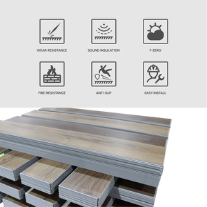 Meilleur <span class=keywords><strong>prix</strong></span>, nouveau matériau, revêtement de sol en vinyle de luxe à texture bois, <span class=keywords><strong>PVC</strong></span> SPC pour appartement - Product Image 4