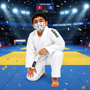 Kimono de judo pour garçons, conçu sur mesure, coupe classique, 100 % coton, vêtements d'arts martiaux durables, logo personnalisé sur la manche, couleur personnalisable - Product Image 2