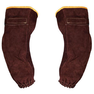 Nouvelles manches de protection pour bras en cuir résistant à la chaleur et aux flammes, pour travaux de soudage, avec coutures et doublure en Kevlar - Product Image 1