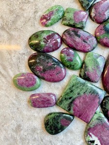 Lote al por mayor de gemas sueltas de Rubí Zoisita, cabujones, proveedor de piedras a granel para la fabricación de joyas - Product Image 6