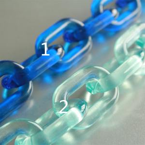 Decoración del hogar: Eslabones de cadena de resina personalizables de gran tamaño y colores claros, eslabones grandes de resina multicolor disponibles. - Product Image 3