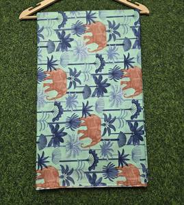 Tissu en coton imprimé éléphant tendance 2026 sur le thème Safari Jungle pour la couture – Tissu doux et léger pour robes féminines - Product Image 2