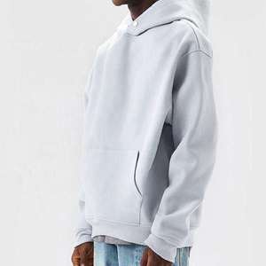 Sweat à capuche noir Hip Hop personnalisé avec logo unisexe en polaire respirant de haute qualité, coupe oversize - Product Image 5