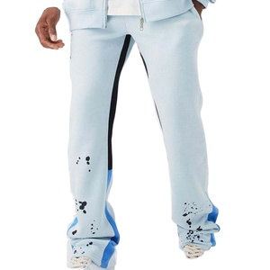 ชุดวอร์มมีซิปสำหรับผู้ชายชุดวอร์มผ้าฝ้าย100% แขนระบายมีซิปใหม่ - Product Image 4