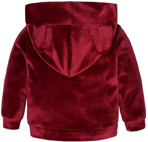 Jogging de sport en velours personnalisé à la mode OEM Survêtement personnalisé de marque privée pour enfants avec logo Service OEM pour filles - Product Image 2