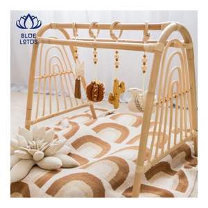 Structure de jeu pour bébé en rotin de qualité supérieure 2026, approuvée par les clients, surface lisse, favorisant l'éveil et la décoration - Product Image 1