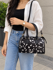 Hot Sale New Hand Tooled Floral Carving Leather Speedy Handbag Gypsy Boho Shoulder Handmade Western Stylish <b>Women</b> Daily Uses <b>Bag</b> - Product Image 1