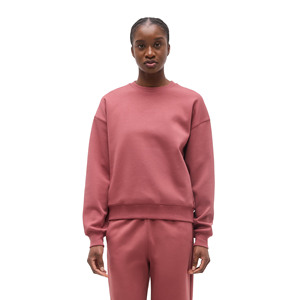 Ensemble de survêtement pour femme, couleur unie, coupe ample, manches longues, col rond, sweat-shirt et pantalon en coton, tenue décontractée d'automne avec poches latérales - Product Image 2