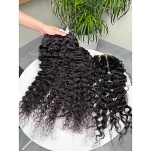 Mèches de cheveux naturels noirs non traités, ondulées, de type Bouncy Body Wave, provenant d'un seul donneur vietnamien, vente en gros - Product Image 4