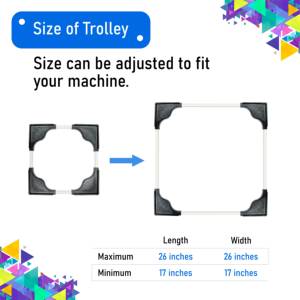Carrito Resistente para Refrigerador y Lavadora, Soporte Premium con Ruedas Bloqueables - Product Image 2
