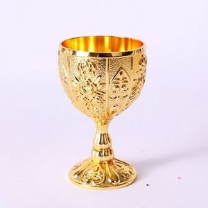 Cáliz de Latón Premium Hecho a Mano, Copa Decorativa Vintage, Decoración de Mesa de Inspiración Medieval, Elegante y Clásica - Product Image 3