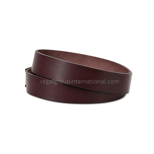 Fashionable Vintage <b>Burgundy</b> Grain Leather Western <b>Belt</b> for Men & Women High Quality Plain Casual Leather <b>Belt</b> - Product Image 2