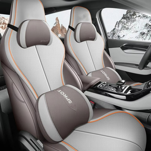 Cojín <span class=keywords><strong>de</strong></span> Asiento <span class=keywords><strong>de</strong></span> Coche <span class=keywords><strong>de</strong></span> Cuero Nappa Duradero, <span class=keywords><strong>de</strong></span> Lujo, Cómodo, Transpirable y Resistente al Desgaste - Product Image 3