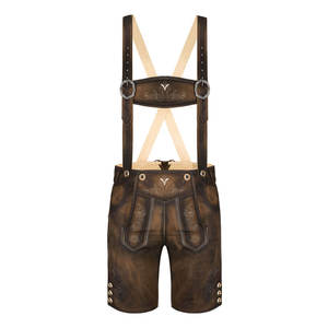 Top Selling <b>Men</b> <b>Short</b> Length Bavarian Lederhosen <b>Shorts</b> Bavarian Leather Suit embroidered <b>Long</b> Pant <b>Short</b> Set Shirt - Product Image 3