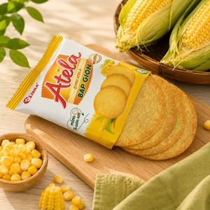 Healthy Baked <b>Corn</b> Crackers with Natural <b>Corn</b> Flavor 150g Crunchy Healthy <b>Snack</b> Vietnam ODM Manufacturer - Product Image 1