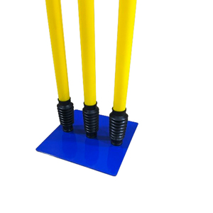 Hot Selling Heavy Plastic Cricket Stump Spring-Loaded Metal Base Plate Custom Logo Training Equipment Practice <b>Bowling</b> Target - Product Image 3