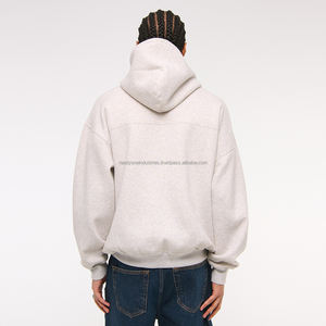 Sudaderas con capucha extragrandes de algodón con logotipo personalizado de 465GSM muestra gratis Boxy Fit Heavyweight Puff Printing Streetwear Hoodie Men - Product Image 4