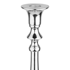 Metal Valora Candle Holder Silver/Gold <b>Top</b> and with Black Finished Base for Christmas Valentine's Day & <b>Easter</b> Home Decoration - Product Image 2