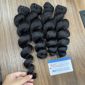 Hot Sale Soft Steam Loose Wave Human Hair Extentions Bundles Full Thick for <b>Salon</b> Wig Making Daily Wear & Beauty Use - Product Image 6