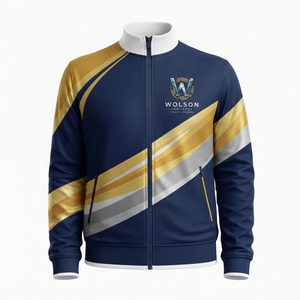Veste de sport en polyester de haute qualité pour sublimation, veste d'entraînement légère à manches longues pour la remise en forme, l'entraînement et la course à pied - Product Image 1