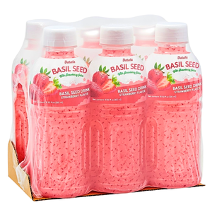 Bebida de Semillas de Albahaca de Alta Calidad en Botella PET de 320 ml con Jugo de Fresa, Marca Privada, Jugo de Frutas y Verduras - Product Image 6