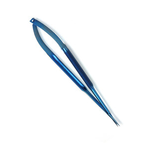 Micro-ciseaux à lames angulées, pointe courbée, outil chirurgical clinique de haute qualité, manuel, certifié CE, en acier inoxydable de précision - Product Image 2