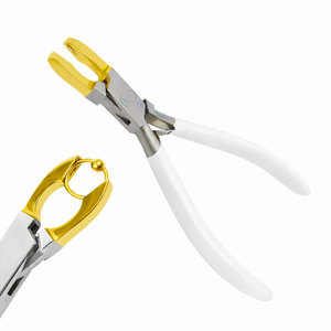 Alicates de Cierre de Anillas de Calidad Premium con Mordazas Doradas, Herramienta para Fabricación de Joyas, Reparación de Anillas de Salto y Trabajos Artesanales - Product Image 4