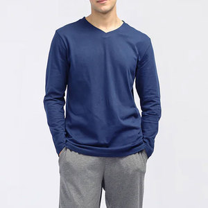 เสื้อยืดแขนยาวคอกลมทรงสปอร์ตสำหรับผู้ชาย ผ้าฝ้าย 100% เป็นมิตรกับสิ่งแวดล้อม แห้งเร็ว น้ำหนักเบา ระบายอากาศได้ดี ทนทาน พิมพ์ลายได้ตามต้องการ - Product Image 4