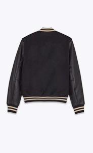 OEM/ODM Men's <b>Lightweight</b> <b>Long</b> Sleeve Varsity Baseball Letterman Winter <b>Coat</b> Bomber Jacket High Street Style Front Logo Position - Product Image 5