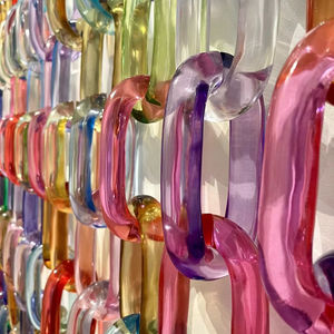 Cadena Decorativa de Resina, Elegante Adorno de Pared Acrílico Hecho a Mano para Decoración de Interiores de Hogar Moderno - Product Image 1