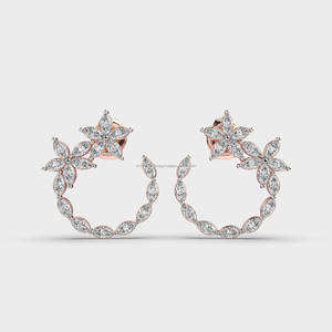 Pendientes Cuadrados Hip Hop con Circonitas Cultivadas en Laboratorio, Acabado en Oro Blanco, Joyería de Lujo para Streetwear, Accesorio de Moda para Hombres y Mujeres, Tendencia para Fiestas - Product Image 6