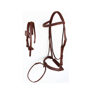 Brida para Caballo Ajustable Negra, Halter para Montar a Caballo, Cuero Duradero y Transpirable, Equipo Ecuestre - Product Image 1