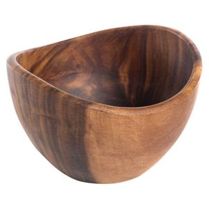 Vajilla de mesa de lujo, tazón de madera natural de jujube, tazón de madera para sopa, arroz, comida, ensalada, tazón de madera para servir en la mesa. - Product Image 6