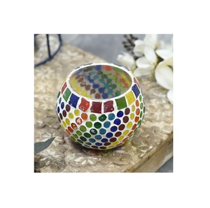 Fancy Quality Metal <b>Tea</b> Light Holder Mosaic Tealight <b>Stand</b> for Weddings and Home Decor Quality Table Centerpieces - Product Image 2