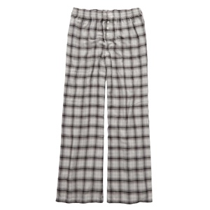 Pijamas de Algodón Cómodos y Acogedores para Mujer, Diseño Clásico a Cuadros, Cierre de Botones, Tallas Grandes, Cintura Elástica Transpirable para Verano - Product Image 1