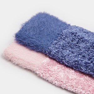Chaussettes en laine pour femmes en gros, douces, chaudes, thermiques, pour l'hiver, avec logo personnalisé, fabricant OEM ODM, marque privée - Product Image 6