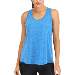 solid Pastel Color Racer Scrunch <b>Back</b> Women Lady Tank Top High Quality Sublimation Polyester Tank Top American Size - Product Image 4