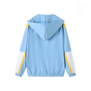Nouvelle arrivée, veste coupe-vent bleue personnalisée avec logo de l'Université du Sud, broderie, vêtements de fraternité, vente en gros, fabrication directe en usine - Product Image 2