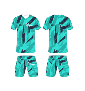Custom Sublimated Sports Jersey and Shorts Set Ferocious Branded Athletic Uniform for <b>Soccer</b> Training and Team Wear Quick Dry - Product Image 1
