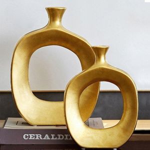 Vase à fleurs en aluminium artisanal personnalisé doré pour la décoration de la maison et du jardin, pots à fleurs pour les centres de table d'événements et de mariages - Product Image 2
