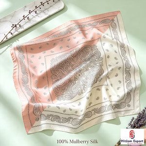 High Quality Custom Logo Satin Printed Scarf OEM ODM Private Label Fashion Manufacturer Nigeria Ghana Kenya Congo Senegal - Product Image 2