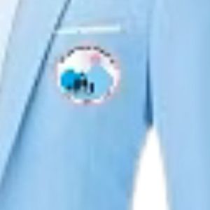 Light Blue Men Business Blazer Long Sleeve Notch Lapel Single Button Slim Fit Formal Office <b>Jacket</b> Professional <b>Smart</b> <b>Casual</b> - Product Image 4