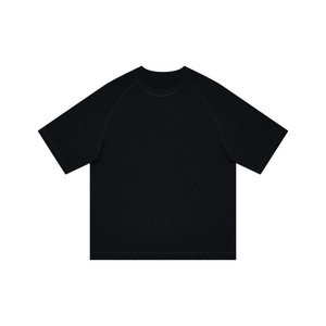 2026 New Women Pure Cotton Scoop neck T shirts Short sleeved <b>Top</b> Customized logo <b>Knitted</b> Striped <b>Off</b> <b>shoulder</b> <b>Top</b> Autumn Shirt - Product Image 6